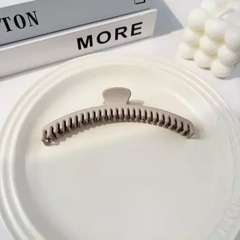 Fashion Large Matte Claw Clip Acrylic Korean Style Thin Shark Clip Ponytail Clip Solid Color Geometric hair claw Face Washing