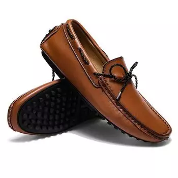 Fashion Large Size Mens Casual Shoes Light Slip On Man Loafers Designer Leather Moccasins Driving Shoes Luxury Lazy Shoes Hombre 38 чёрный