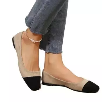 Fashion Large Size Summer Fashion New Flat Shoes Slip-on Comfortable Pointed Toe Women s Shoes Casual Wedding Women s Walking Sneakers 35 бежевый