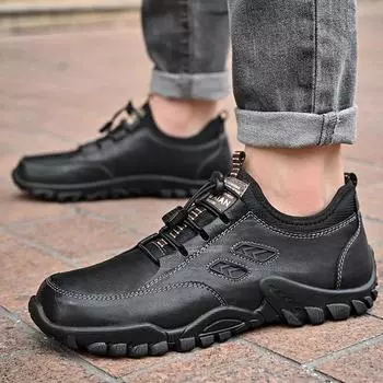 Fashion Leather men s casual shoes, luxury casual sets, dress leather loafers, men s moccasins, Italian black men s driving shoes 38 коричневый