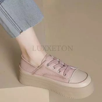 Модные кожаные туфли на толстой подошве белого цвета для женщин, летние новые повседневные спортивные туфли для сноуборда, универсальные женские туфли для двоих 35 белый