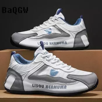 Fashion Letter Print Designer Sneakers Men Casual Shoes Leather Vulcanized Fashion Outdoor Man Sports Shoes Walking Male Sneakers 39