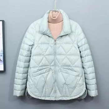 FASHION Light Down Jacket Women 2025 New Winter Short Fashion White Duck Down Small Light Jacket Trending Clothing M
