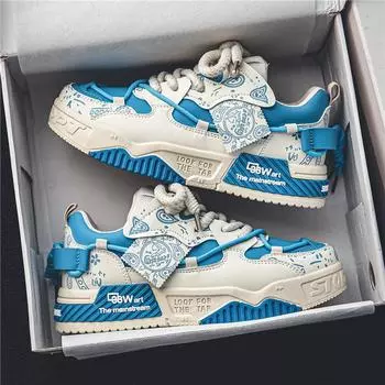 Fashion Luxury2024 Hot selling Men s Thick Sole Versatile Sports Board Shoes Youth Fashion Lightweight High Quality Casual Running Shoes 39