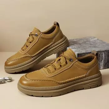 Модные роскошные брендовые мужские туфли из натуральной кожи, модные классические туфли для вождения на нескользящей подошве, трендовые новые мужские повседневные туфли из воловьей кожи для отдыха на природе 38