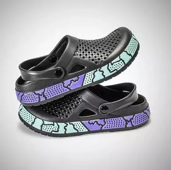 Fashion Luxury Men Slippers Fashion Water Beach Clogs Indoor House Summer Shoes Sneaker Lightweight Non-slip New Men Clogs Sandals 36 белый
