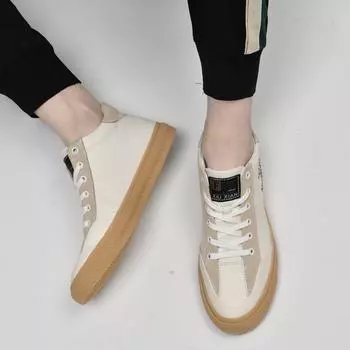 Модные мужские ботинки для мужчин кроссовки 2024 низкие мужские повседневные туфли модные кеды мужские высокое качество мужские универсальные мотоциклетные ботинки 38 белый