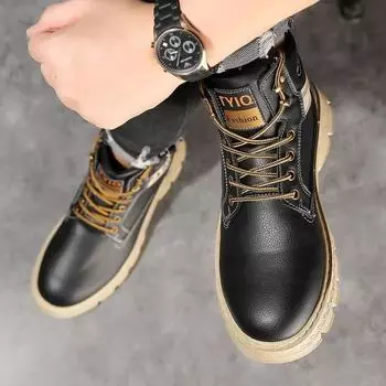 Fashion Male Shoes Waterproof Outdoor Hiking Leather Men s Boots Casual Offer Hot Selling Sale Retro High Quality Offers Classic Size 44 39