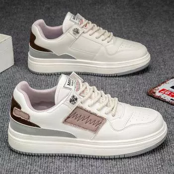 Fashion Male Sneakers Men s White Flat Outdoor Footwear Flexible Walking Water Proof Breathable Comfortable Trendy All-match New Fashion 39