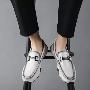 Fashion Man Casual Shoe New In Leather Shoes For Men Fashion 2024 Slip-on Low Price Size 45 Designer Cheap Clearance Korean Style Trend 38