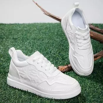 Модная мужская обувь ручной работы в стиле кэжуал, стелька для увеличения роста, обувь для увеличения роста, мужская обувь для отдыха, модная спортивная обувь для отдыха, обувь для ходьбы, высокие кроссовки 37 бежевый