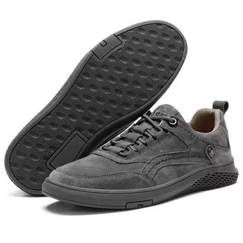 fashion Man Shoes Lace up Trendy Men s Casual Shoes Outdoor British Fashion Casual Men Sneakers Soft Comforable Walking Male Sport Shoes 38 песочный
