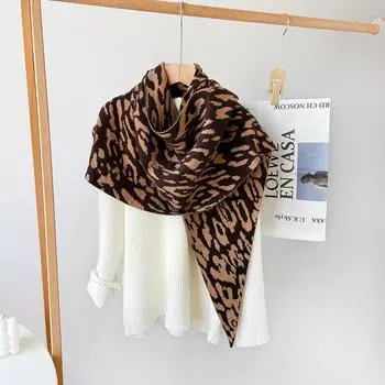 Fashion Matching Clothing Triangle Scarf Knitted Shawl Women s Earth Color Series High Grade Grey Scarf Shawl 180*60cm