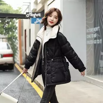 FASHION medium and long down jacket women s high-end women s clothing 2024 winter new thickened and thin 90 white duck down bread jacket Clothes S шампанского