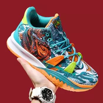 Fashion Men Basketball Shoes Cushioned Sneaker Fashion Train Athlete High Quality Sport Shoes Comfortable Light Footwear Casual Sneakers 36 синий