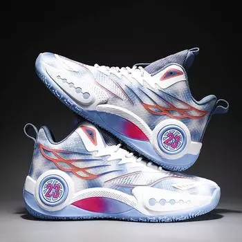 Fashion Men Basketball Shoes Training Field Athletic Non-slip Basketball Boots Women Street Cushioned Breathable Sports Tennis Sneakers 35