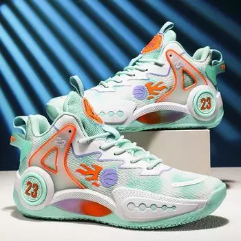 Fashion Men Basketball Shoes Training Field Train Athletic Basketball Boots Women Brand Design Cushion Breathable Sports Tennis Sneakers 35