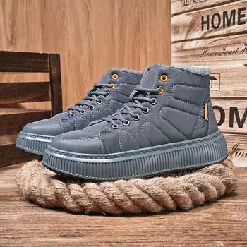 Fashion men boots 2024 New Winter Slippers Warm Men Shoes Canvas Non-Slip Plush Sneakers Male tenis shoes Boots Men Sneakers Winter 39