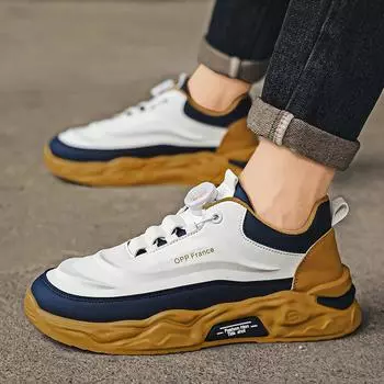 Fashion Men Casual Shoes Elastic Band Men Sneakers Slip-on Men s Platform Running Shoes Hot Sell Men Sport Shoes Tenis Masculino 39 белый