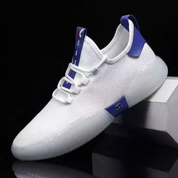 Модные мужские повседневные туфли высокого качества мужские кроссовки летом. Мужская повседневная обувь Брендовые балетки 7 синий