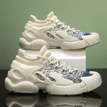 Fashion Men Casual Sneakers Running Black Jogging Shoes Brown Outdoor Breathable Mesh Light Shock-absorption Black Tennis Shoes Zapatos 39 коричневый