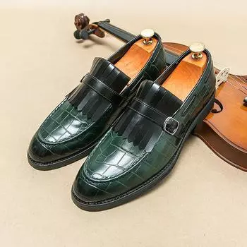 Fashion Men Cool Business Leather Shoes Fashion Round Toe Ankle Boots Dress Office Short Boots Men s Loafers Casual Work Shoes Big Size 38 коричневый