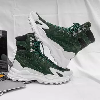 Модные мужские высокие повседневные туфли на толстой подошве, мужские спортивные кроссовки, кроссовки для уличной культуры, обувь для ходьбы, мужская 39