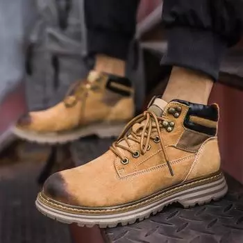 Модные мужские туфли-оксфорды на шнуровке с круглым носком на платформе из кожи, брендовая роскошная мужская повседневная обувь, молодежные трендовые ботильоны, мужская обувь 6.5 серый