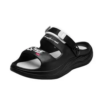 Fashion Men s and women s new summer slippers anti-slip wear-resistant sandals lovers thick sole beach sandals casual sneakers 36-37