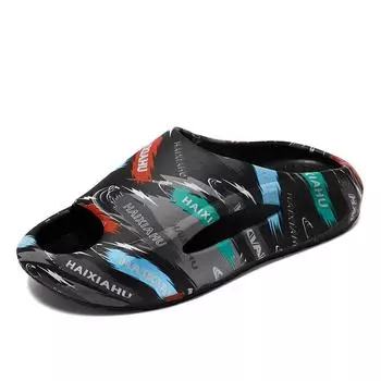 Fashion Men s and women s non-slip fashion casual beach sandals home flip-flops couple platform shoes summer 36-37