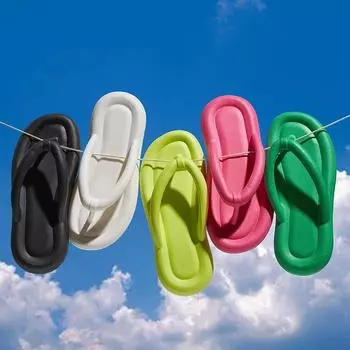 Fashion Men s and women s summer sandals Flip-flops Soft soled home bathroom shoes non-slip wear-resistant indoor couple beach slippers 36-37