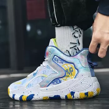 Fashion Men s Basketball Shoes Field Athletic High-Quality Breathable Male Basketball Boots Gym Training Wearable Luxury Tennis Sneakers 35