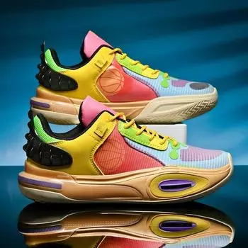 Fashion Men s Basketball Shoes Student Non-Slip Athletic Sports Original Male Outdoor Training Breathable Sneakers Field Basket Shoes 36