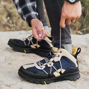 Fashion Men s Casual 2024 New All-match Outdoor Student Youth Men s Boots Fashion Outdoor Climbing Men s Shoes To Increase Comfort 40