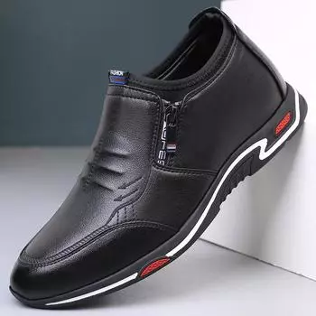fashion Men s Casual Shoes Leather Handmade Men Shoes High Quality Luxury Brand Shoe Comfortable Loafers Male Sneakers Zapatos De Hombre 37 чёрный