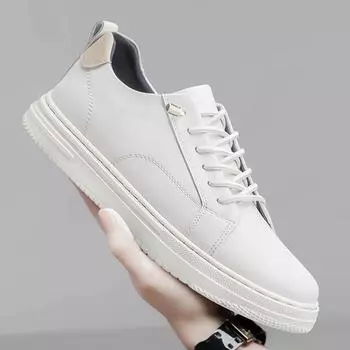 Fashion Men s Genuine Casual Shoes Handmade Leather Black Business Shoes for Men Comfort Classic White Luxury Shoes Mocasines Hombre 37