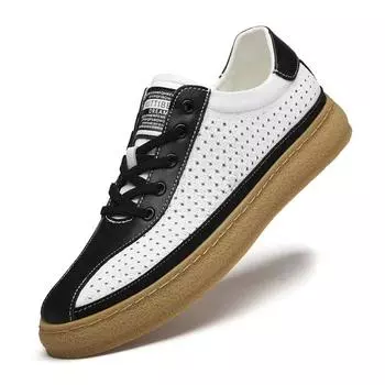 Модные мужские туфли из натуральной кожи, новые летние дышащие кроссовки для активного отдыха, роскошные брендовые формальные дизайнерские туфли, кроссовки, мокасины 37