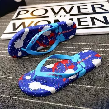 Fashion Men s Herringbone Slippers 2024 Summer New Simple Beach Slippers Fashion Versatile Casual Bathroom Slippers 39 красный