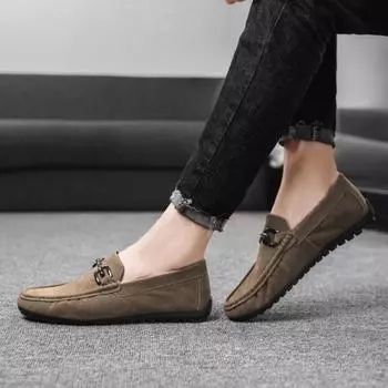 Fashion Men s Leather Shoes Moccasin Soft New In Fashion 2024 Male Casual Shoe Size 45 High Quality Footwear Offer Social Trend Cowhide 39