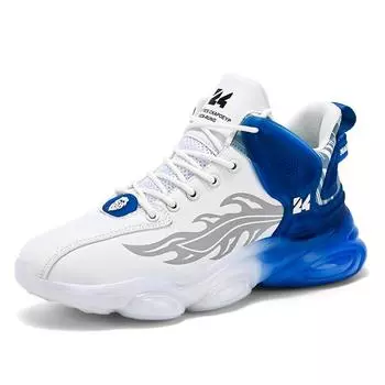 Fashion Men s light leather casual shoes men s shoes walking walking sneakers new spring and autumn high top 40