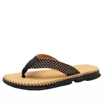 Fashion Men s lightweight flip flops Massage granules Men s slippers Comfortable beach sandals non-slip casual shoes Bathroom shoes 39