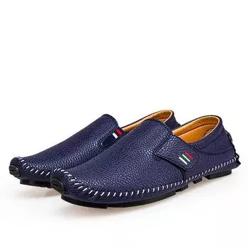 Fashion men s loafers, walking breathable casual shoes, men s velcro loops, men s driving shoes, flats 37-48 37 чёрный