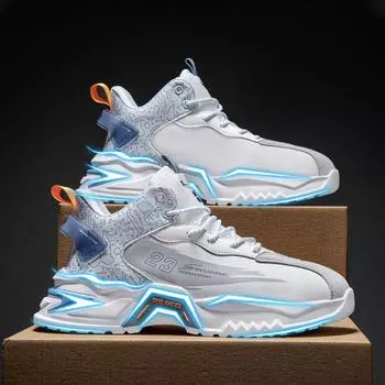 Fashion Men s New Luxury Fashion Versatile Casual Shoes Thick Sole Outdoor Comfortable Sports Shoes High Quality Running Shoes sneakers 37 синий