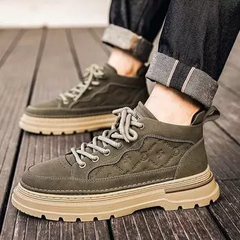 Fashion men s new original casual shoes thick soles increase comfortable walking sneakers 44