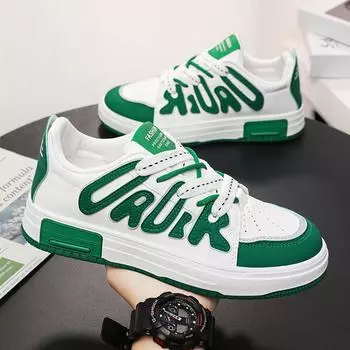 Fashion Men s Platform Sneakers Comfort Casual Sneakers for Men Outdoor Male Casual Running Shoes Lace-up Tenis Shoes Zapatillas Hombre 39 зелёный