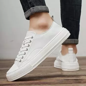 Fashion Men s round toe board shoes Luxury genuine leather Daily office outdoor leisure activities Comfortable walking Trendy shoes 38 коричневый