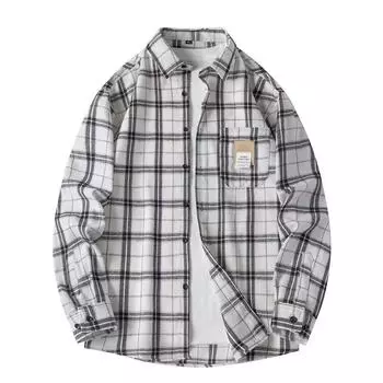 Модные мужские рубашки. Сотни модных повседневных рубашек. Полосатые рубашки. Клетчатые рубашки. Свободные топы. M синий