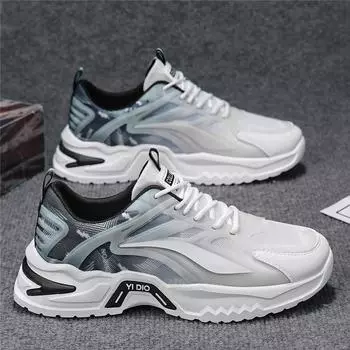 Fashion men s shoes 2025 new summer mesh breathable running sneakers teen students inner height increase dad shoes 39