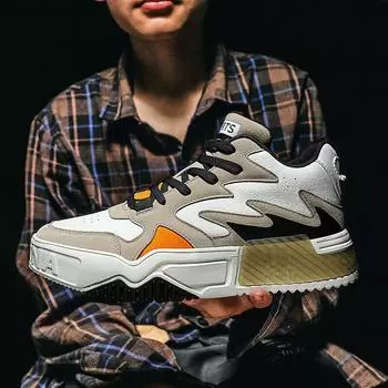 Fashion Men s Shoes Spring Autumn New Seasons Old Shoes Men s Casual Shoes Thick Bottom Ins Super Red Sports Shoes Shoes Men Sneakers 39 синий