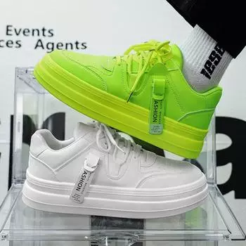 Fashion Men s Shoes Summer Fashionable Versatile Board Shoe Breathable Comfortable Casual Sports Shoes Spring/Autumn Luxury Sneakers 39 белый